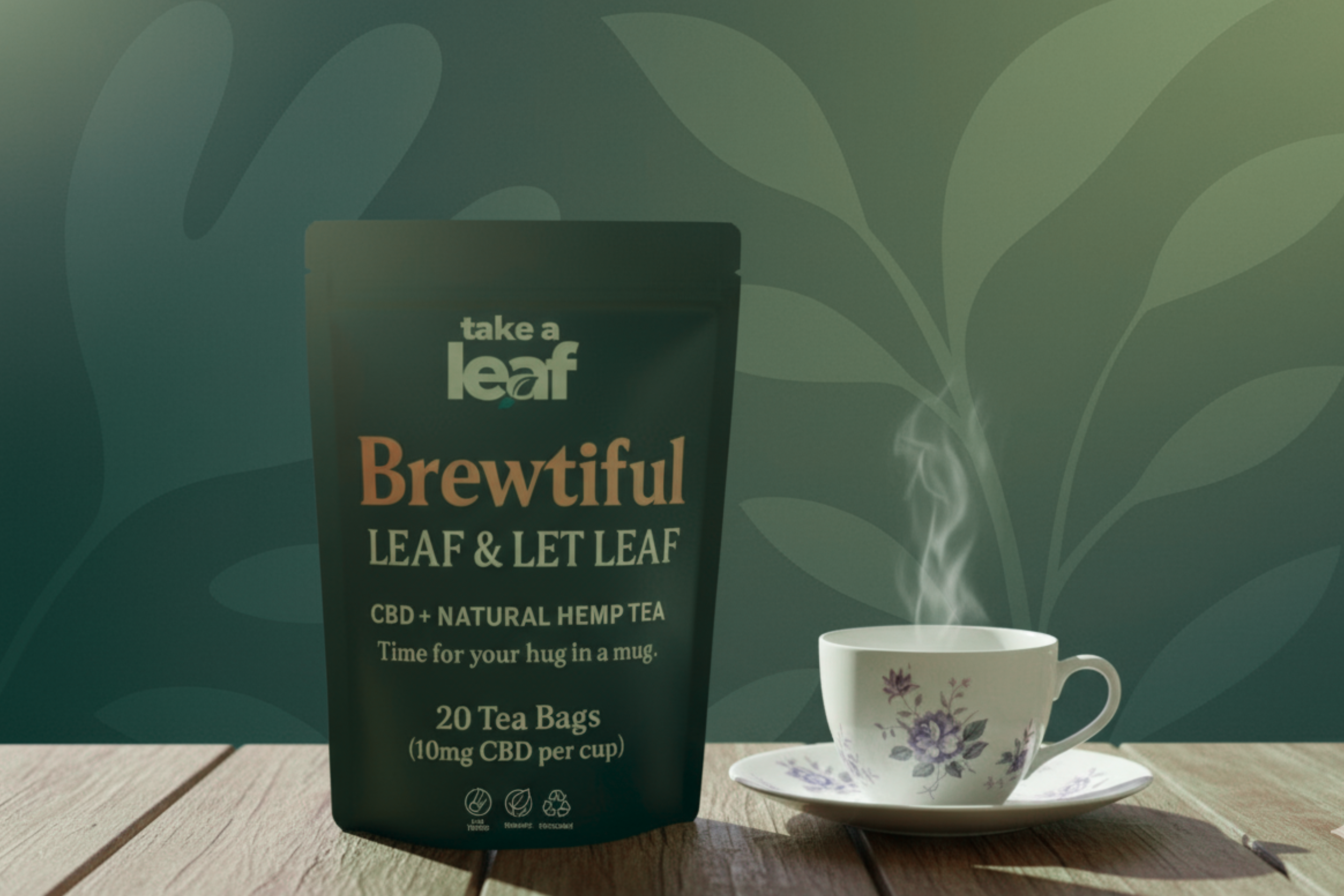Brewtiful Leaf & Let Leaf – CBD + Natural Hemp & Herbs Tea