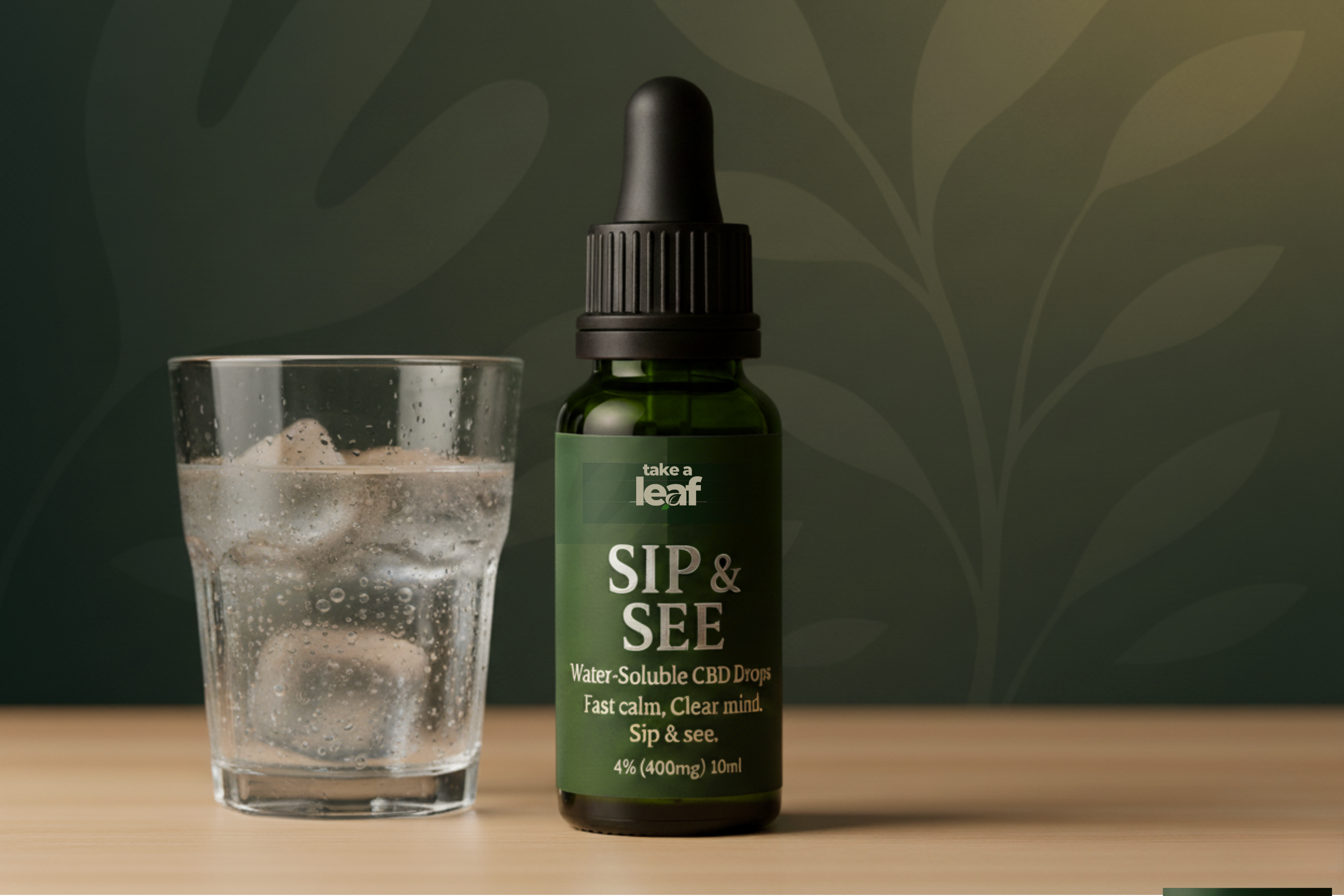 Sip & See – Water-Soluble CBD Drops (4%, 400mg)